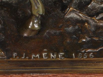 null Pierre-Jules MENE d'après
Cheval
Sculpture en bronze à patine médaille, signée...