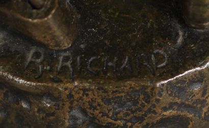 null Roger RICHARD (XIX-XXème s.)
Le jeune moissonneur
Sculpture en chryséléphantine...