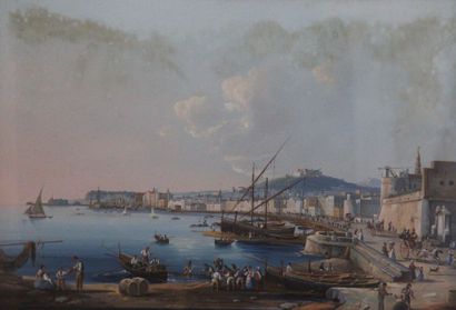 null LA PIRA (XIXe siècle) attribué à
Vue de Naples prise du Carmel
Vue de Naples...