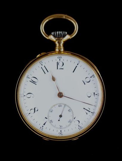 null Charles HOUDIN horloger
Montre de gousset en or jaune 18k, chiffrée, pds brut...