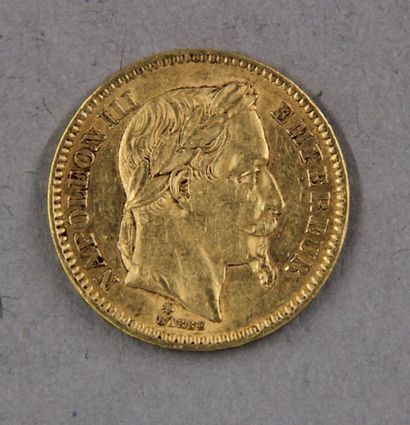null *A 20 FF coin in 1864 gold