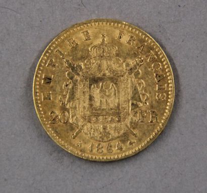 null *A 20 FF coin in 1864 gold