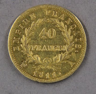null *A 40 FF 1811 gold coin