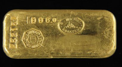 null *Gold ingot Comptoir Lyon-Alemand-Louyot cie n°262157, pds: 996 g. with its...