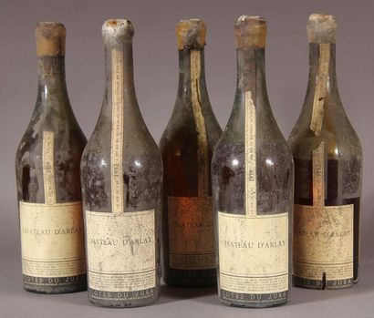 null 5 bottles CÔTES DU JURA Château d'Arlay (ets, B, 2 of 1952, 3 of 1959)