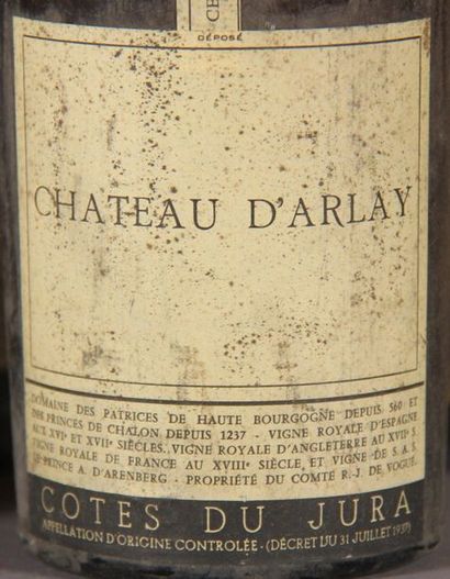 null 5 	bouteilles 	CÔTES DU JURA 		Château d'Arlay 	 (ets, B, 2 de 1952, 3 de 1...