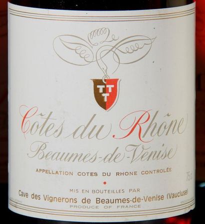 null 12 bottles BEAUMES DE VENISE red, Les Vignerons 1981 (we join 9 rosé of the...