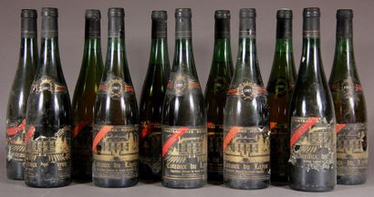 null 11 bouteilles CÔTEAUX DU LAYON "SGN", Château des Rochettes [6 de 1985 ela,...