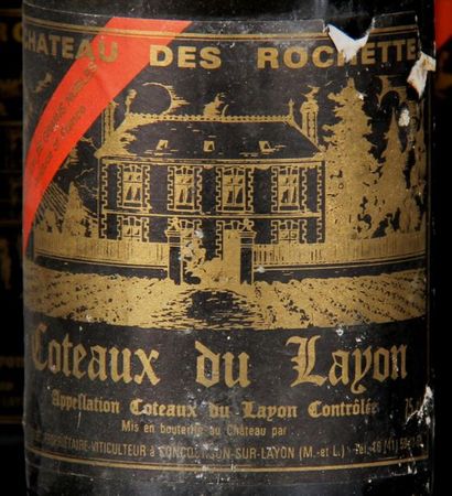 null 11 bouteilles CÔTEAUX DU LAYON "SGN", Château des Rochettes [6 de 1985 ela,...