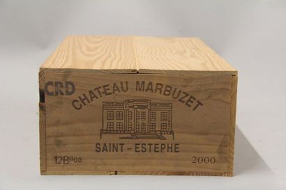 null 12 	bouteilles 	Château 	MARBUZET, Saint-Estèphe 		2000	 cb