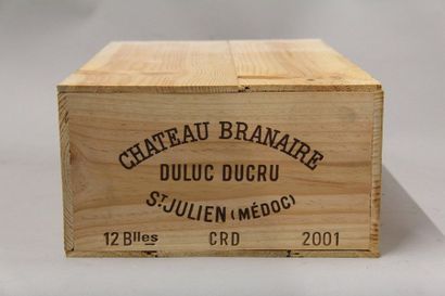 null 12 	bouteilles 	Château 	BRANAIRE-DUCRU, 4° cru 	Saint-Julien 	2001	 cb