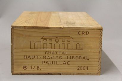 null 12	 bouteilles 	Château HAUT BAGES-LIBERAL, 5° cru 	Pauillac 	2001	 cb