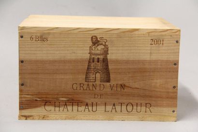 null 6	 bouteilles 	Château 	LATOUR, 1° cru 	Pauillac 	2001	 cb