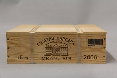 null 3 	bouteilles 	Château 	MARGAUX, 1° cru 	Margaux 	2006	 cb