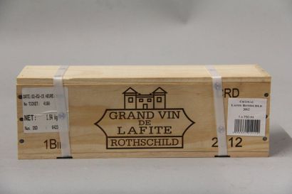 null 1	 bouteille 	Château 	LAFITE-ROTHSCHILD, 1° cru 	Pauillac 	2012	 cb