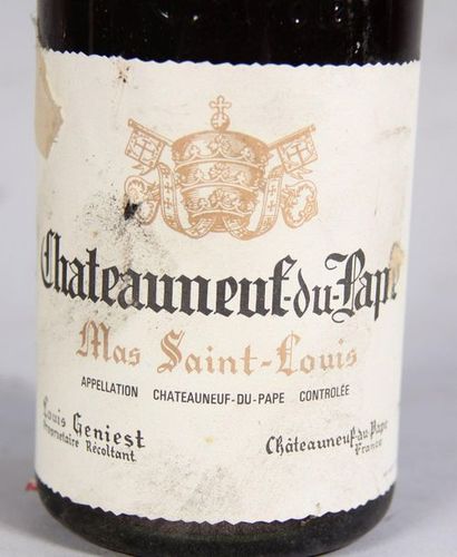 null *1	 bouteille 	CHÂTEAUNEUF-DU-PAPE, 		Mas Saint-Louis 	1964