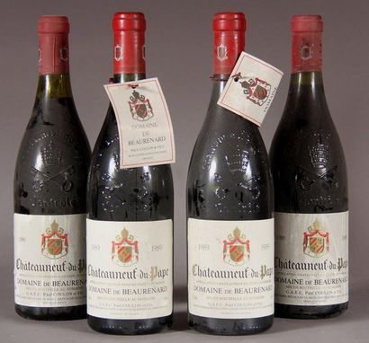 null 4	 bouteilles 	CHÂTEAUNEUF-DU-PAPE, 		Beaurenard 	1989	 (es)