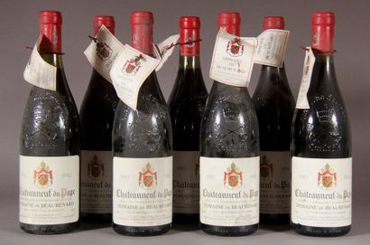 null 7 bottles CHÂTEAUNEUF-DU-PAPE, Beaurenard 1990 (es)