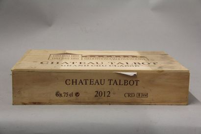 null 6 	bouteilles 	Château 	TALBOT, 4° cru 	Saint-Julien 	2012	 cb