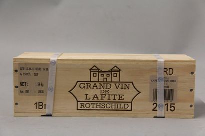 null 1	 bouteille 	Château 	LAFITE-ROTHSCHILD, 1° cru 	Pauillac 	2015	 cb