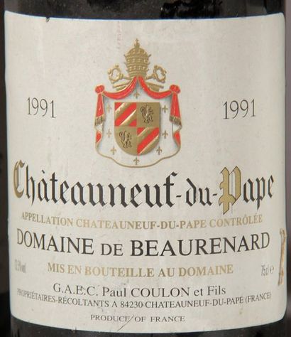null 4 bottles CHÂTEAUNEUF-DU-PAPE, Beaurenard 1991 (es)