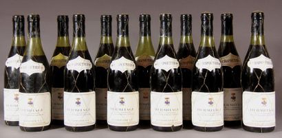null 12 	bouteilles 	HERMITAGE 	"La Sizeranne", 	Chapoutier 	"Grande Cuvée",