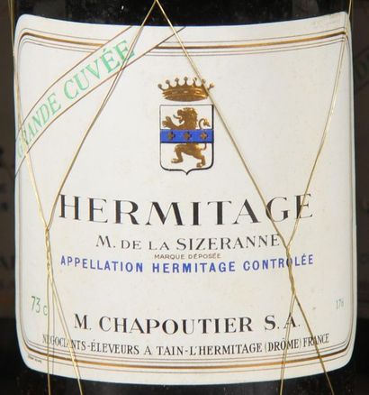null 12	 bouteilles 	HERMITAGE 	"La Sizeranne", 	Chapoutier 	"Grande Cuvée",