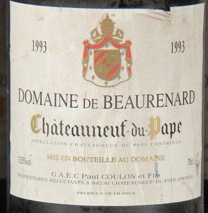 null 5 	bouteilles 	CHÂTEAUNEUF-DU-PAPE, 		Beaurenard 	 (es, 3 de 2003, 1 de 97,...