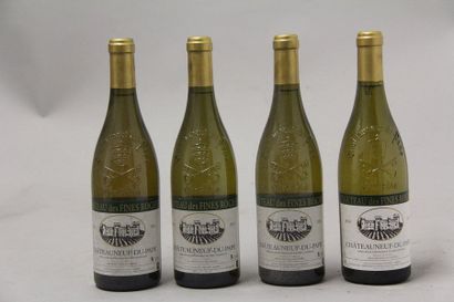 null 4	 bouteilles 	CHÂTEAUNEUF-DU-PAPE, 		Fines Roches 	2011	 (blanc)
