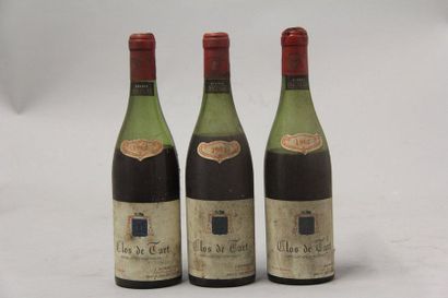 null 3	 bouteilles 	CLOS DE TART, 		Mommessin 	1962	 (es, 1 B, 2 V)