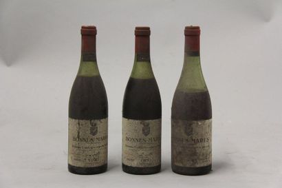 null 3 bottles BONNES-MARES, Comte de Vogüe 2 from 1970 (es, 2 MB) and 1 from 1961...