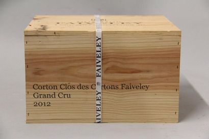 null 6	 bouteilles 	CORTON 	"Clos des Cortons", 	Faiveley 	2012	 cb