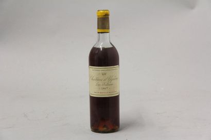 null 1	 bouteille 	Château 	D'YQUEM, 1° Cru Supérieur 	Sauternes 	1967	 (B)