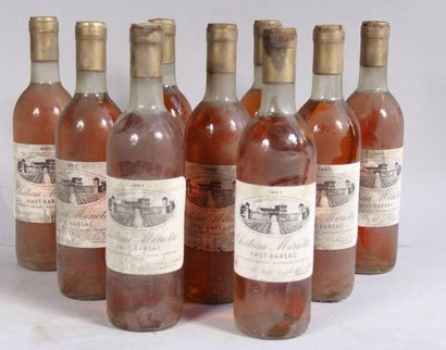 null *9	 bouteilles 	CH. 	MENOTA, 	Barsac 	1967