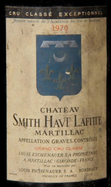 null 7 	bouteilles 	Château 	SMITH-HAUT-LAFITTE, 	Pessac-Léognan 	1970	 (es; on y...