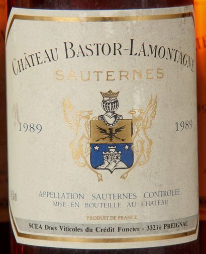 null 12	 bouteilles 	Château 	BASTOR-LAMONTAGNE, 	Sauternes 	1989	 (es)