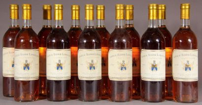 null 12	 bouteilles 	Château 	BASTOR-LAMONTAGNE, 	Sauternes 	1989	 (es)