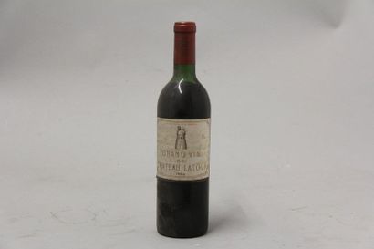 null 1	 bouteille 	Château 	LATOUR, 1° cru 	Pauillac 	1964	 (LB)