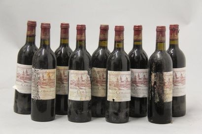 null 9 	bouteilles 	Château COS-D'ESTOURNEL, 2° cru Saint-Estèphe 		1982	 (ett; 2...