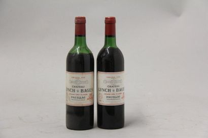 null 2	 bouteilles 	Château 	LYNCH-BAGES, 5° cru 	Pauillac 	1982	 (1 LB, 1 B)