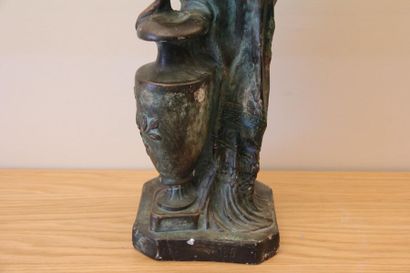 null Sculpture in patinated plaster representing Sapho
H : 67 L : 19 P : 20 cm. (accidents,...