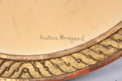 null *Gustave BRISGAND (1867-1944)
Portrait de femme
Pastel ovale signé en bas à...