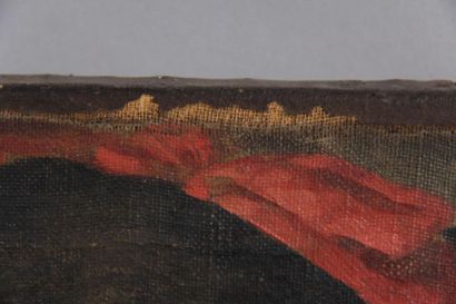 null *Ecole du XIXème s.
Portrait de femme au nœud rouge
Huile sur toile
33 x 24,5...