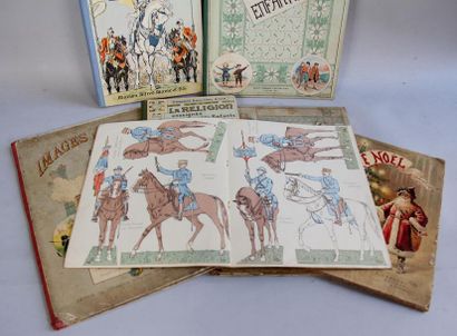 null *Lot de sept volumes pour enfants dont :
-Jeanne d'Arc
-Alphabet du Père Noël
-Le...