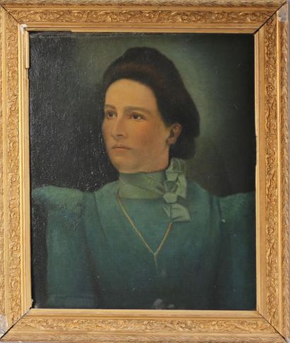 null *Ecole moderne
Portrait de femme à la robe verte
Huile sur toile
46 x 38 cm....