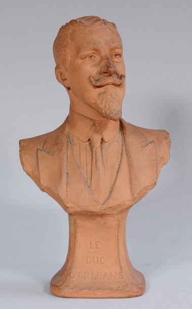 null *André-Pierre SALES (1860-?)
Buste du Duc d'Orléans
Sculpture en terre-cuite...
