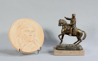 null *LERRAT
Napoléon Ier à cheval à Iéna
Sculpture en métal doré, contresocle en...