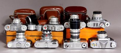 null BRAUN
Set of eight cameras:
- model PAXETTE Reflex obj. Ultralit 1:2,8/50 with...