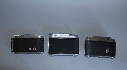 null Set of 3 cameras:
AGFA model Record III obj. Synchro-Compur Agfa Solinar 1:...