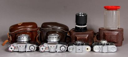 null ZEISS-IKON
Set of four cameras:
- TAXONA, obj. C. Zeiss Jenar Tessar 3.5/37.5...
